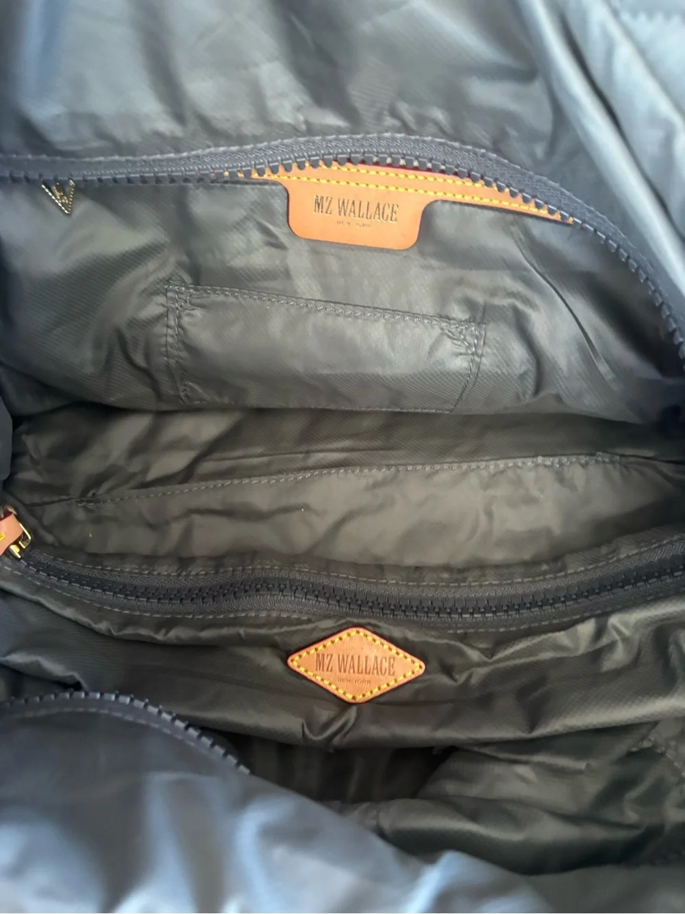 🩶🩶MZ WALLACE METRO QUILTED CHARCOAL GREY NYLON TOTE!🩶🩶